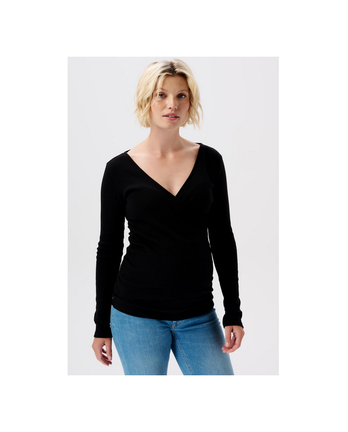 NOPPIES - Pull grossesse et allaitement - SARA - Noir