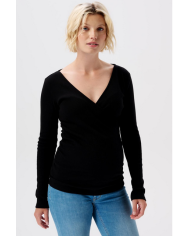 NOPPIES - Pull grossesse et allaitement - SARA - Noir