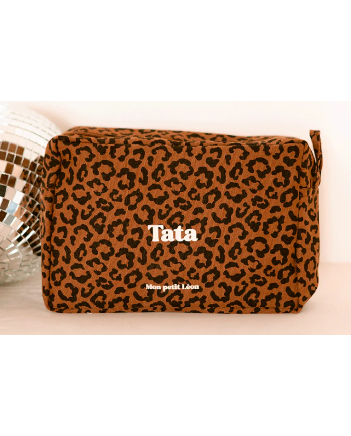 MON PETIT LEON - Trousse de toilette en toile de coton épaisse