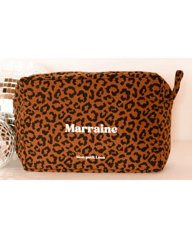 MON PETIT LEON - Trousse de toilette en toile de coton épaisse