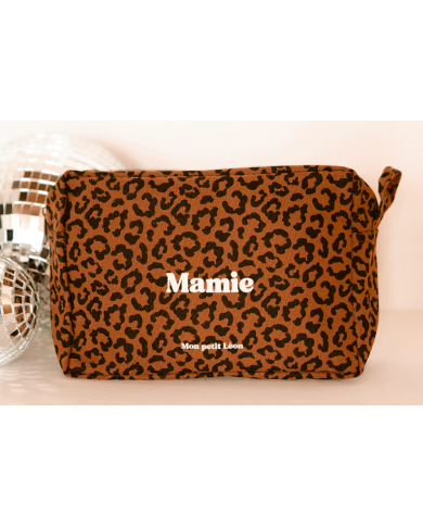 MON PETIT LEON - Trousse de toilette en toile de coton épaisse