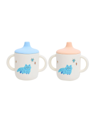 THE COTTON CLOUD - Lot de 2 tasses à bec en silicone