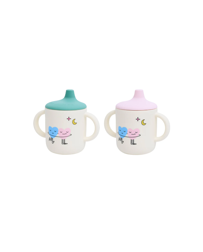 THE COTTON CLOUD - Lot de 2 tasses à bec en silicone