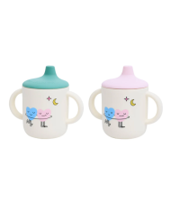 THE COTTON CLOUD - Lot de 2 tasses à bec en silicone