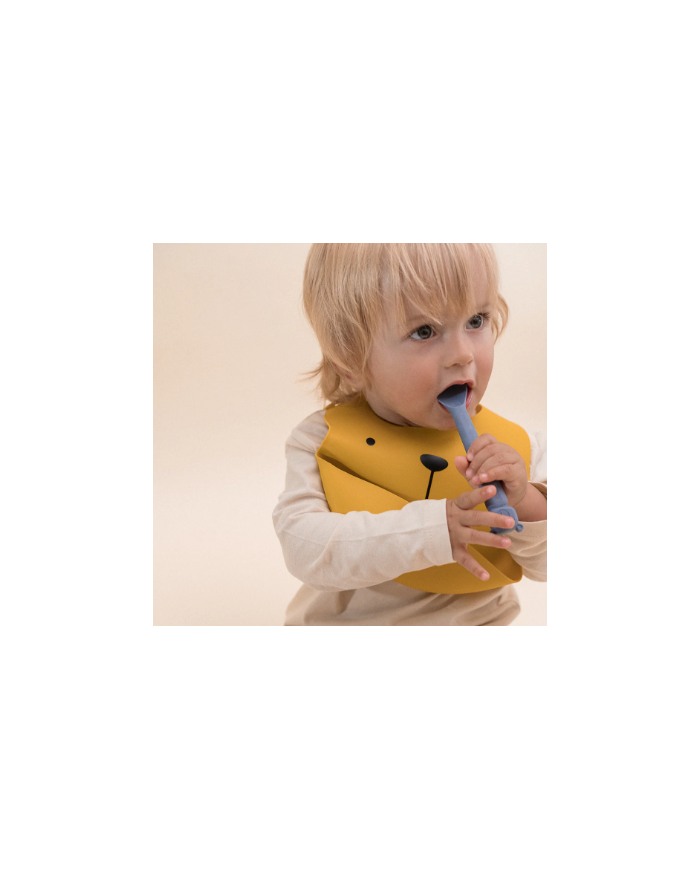 THE COTTON CLOUD - Lot de 2 cuillères en silicone Lili l'ours