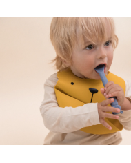 THE COTTON CLOUD - Lot de 2 cuillères en silicone Lili l'ours