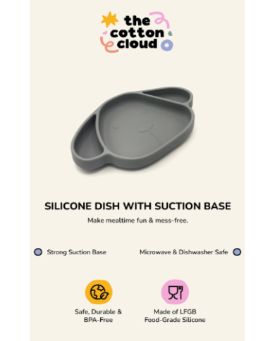 THE COTTON CLOUD - Assiette en silicone à ventouse - Chien ou chat
