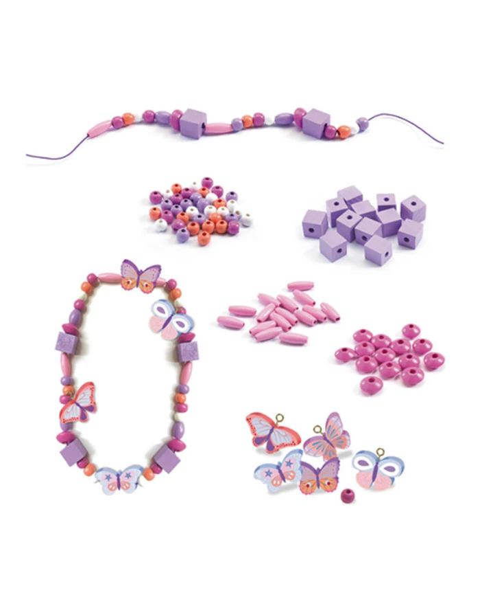 DJECO - Perles en bois - Différents motifs