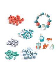 DJECO - Perles en bois - Différents motifs