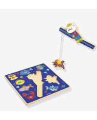 DJECO – Puzzle 2 en 1: encastrement et pêche