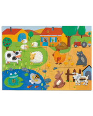 DJECO - Puzzle géant Tactilo Ferme