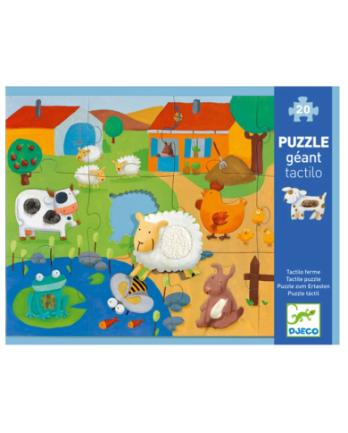 DJECO - Puzzle géant Tactilo Ferme