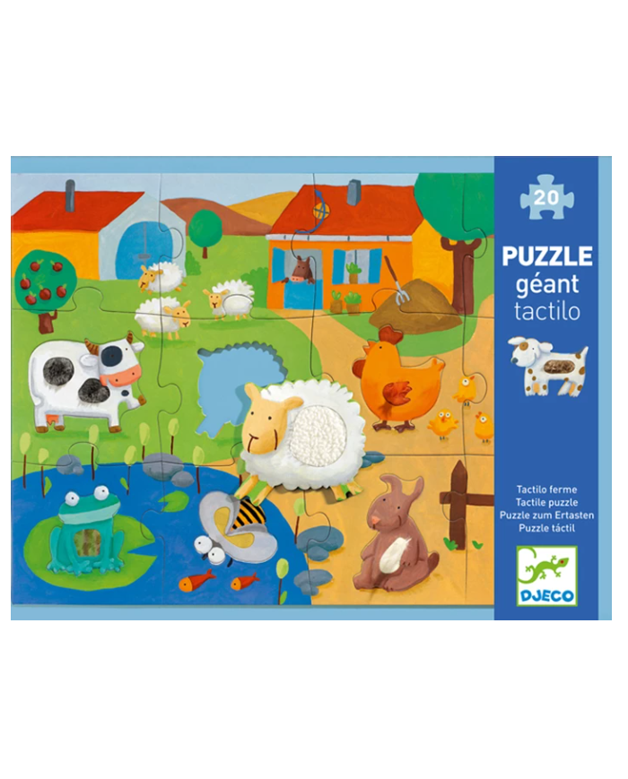 DJECO - Puzzle géant Tactilo Ferme