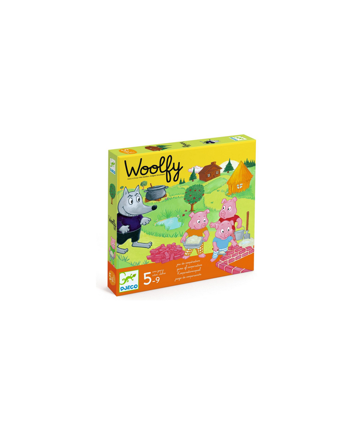 DJECO - Woolfy – Jeu coopératif enfant autour des Trois Petits Cochons