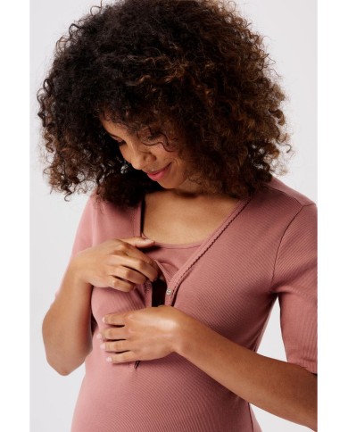 NOPPIES - T-shirt de pyjama d'allaitement - RENATE - Burlwood