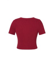 NOPPIES - T-shirt de grossesse et allaitement - Tibetan Red