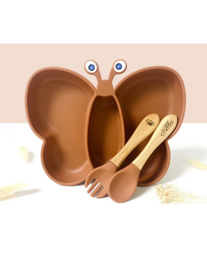 LES PETITS CITRONS – Set repas bébé – Léon l’assiette papillon