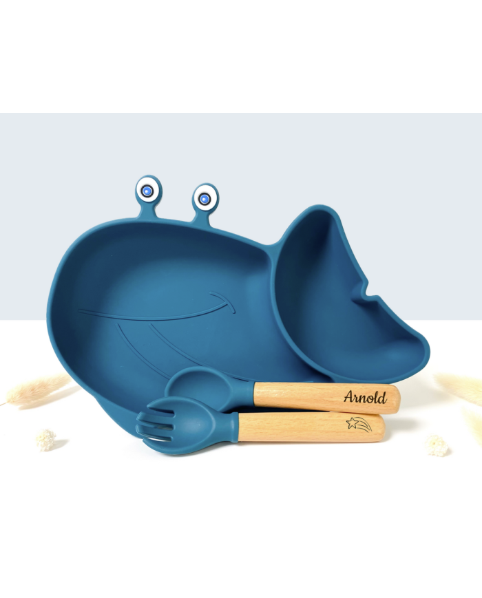 LES PETITS CITRONS – Set repas bébé – Solène l’assiette baleine