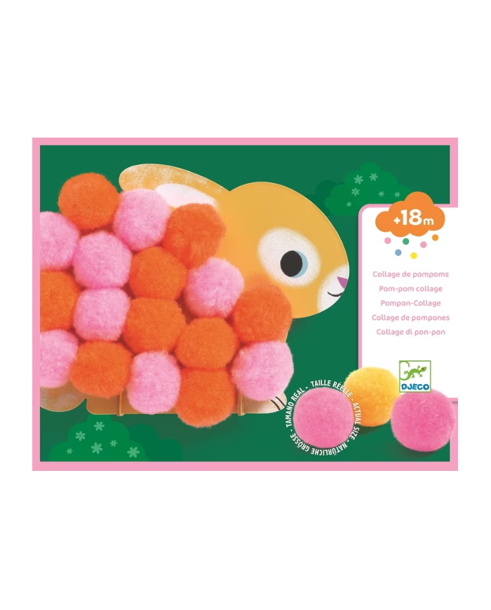 DJECO - Activité créative - Collage de pompoms