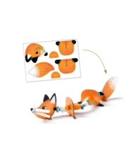 DJECO - Enfilage fil chenille - Animaux mignons