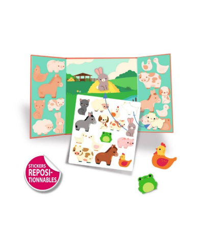 DJECO - Stickers épais et repositionnables - La Ferme