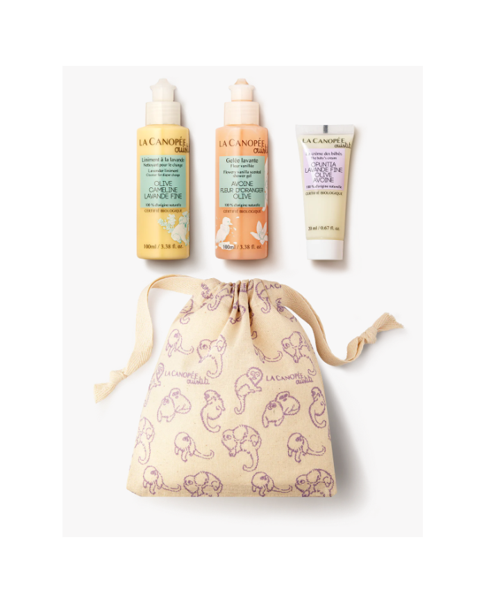 LA CANOPÉE - Essentiels soins bébé - « Ouistiti en Voyage »
