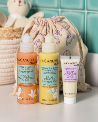 LA CANOPÉE - Essentiels soins bébé - « Ouistiti en Voyage »