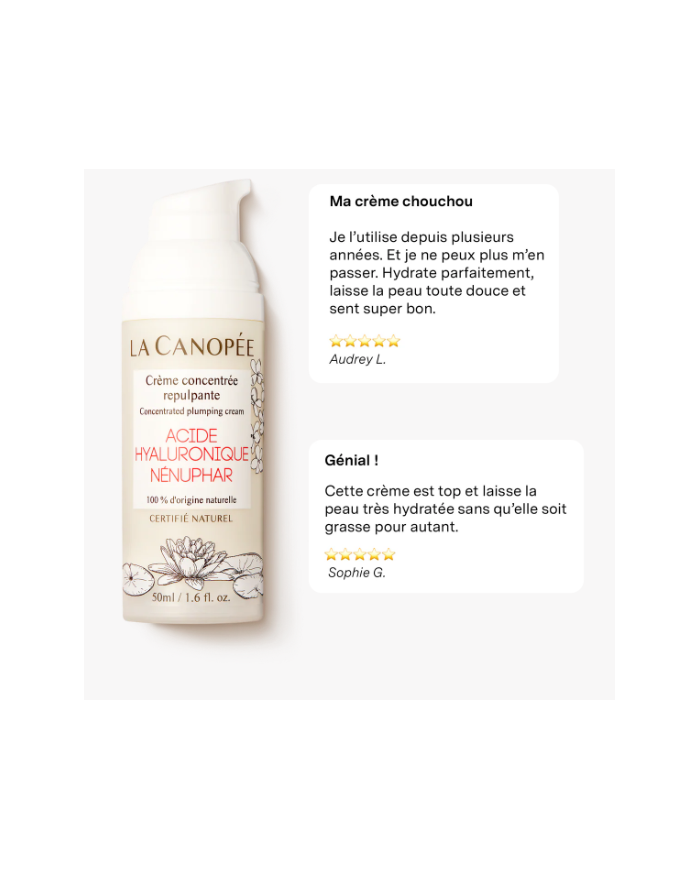 LA CANOPÉE - Crème concentrée repulpante - Soin Visage Hydratant & Anti-Âge