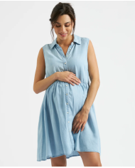 RIPE - Robe de grossesse et d'allaitement en lin - COLETTE