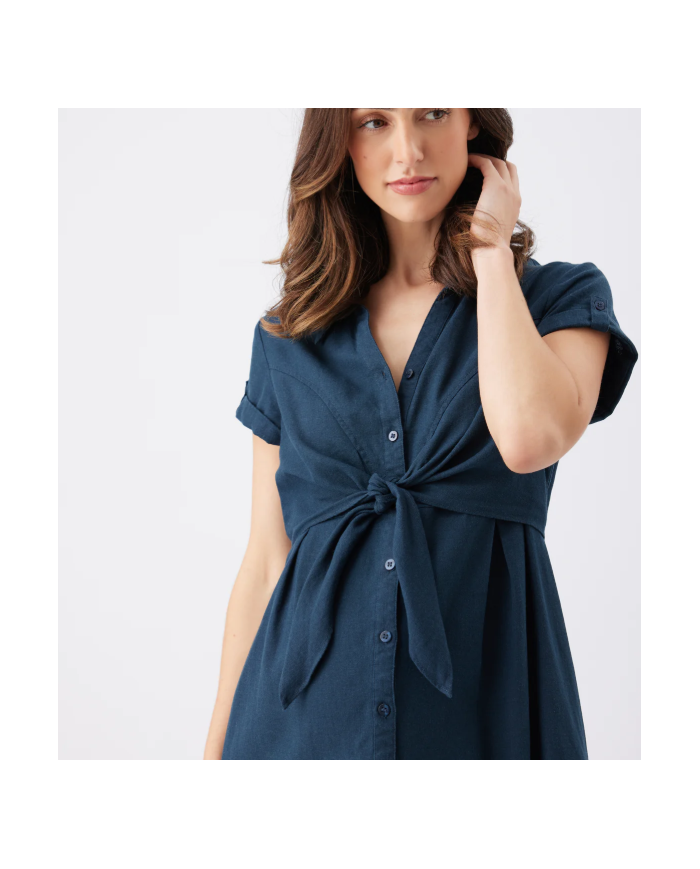 RIPE - Robe de grossesse et d'allaitement en lin - COLETTE