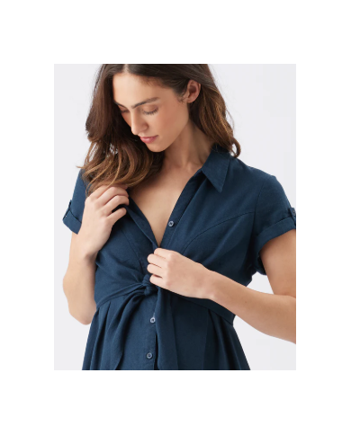 RIPE - Robe de grossesse et d'allaitement en lin - COLETTE