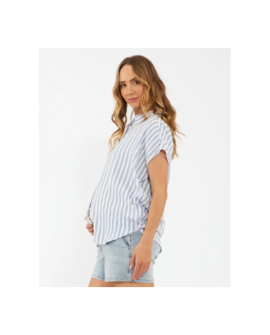 RIPE - Chemise rayée grossesse et allaitement - QUINN