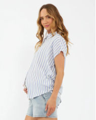 RIPE - Chemise rayée grossesse et allaitement - QUINN