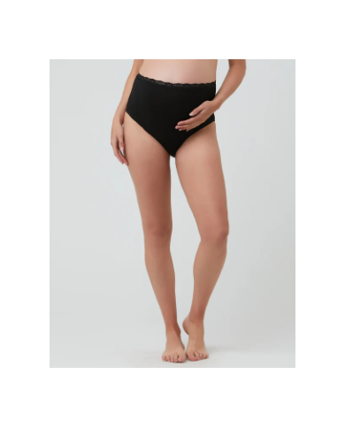 RIPE - Culotte de grossesse en coton biologique - NOIR