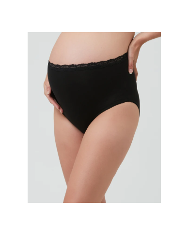 RIPE - Culotte de grossesse en coton biologique - NOIR