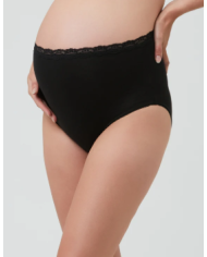 RIPE - Culotte de grossesse en coton biologique - NOIR