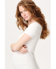 NOPPIES - T-shirt grossesse et allaitement - SANSON - Crème