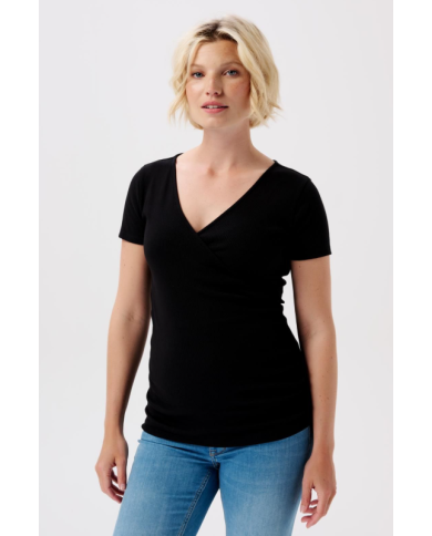 NOPPIES - T-shirt grossesse et allaitement - SANSON - Noir