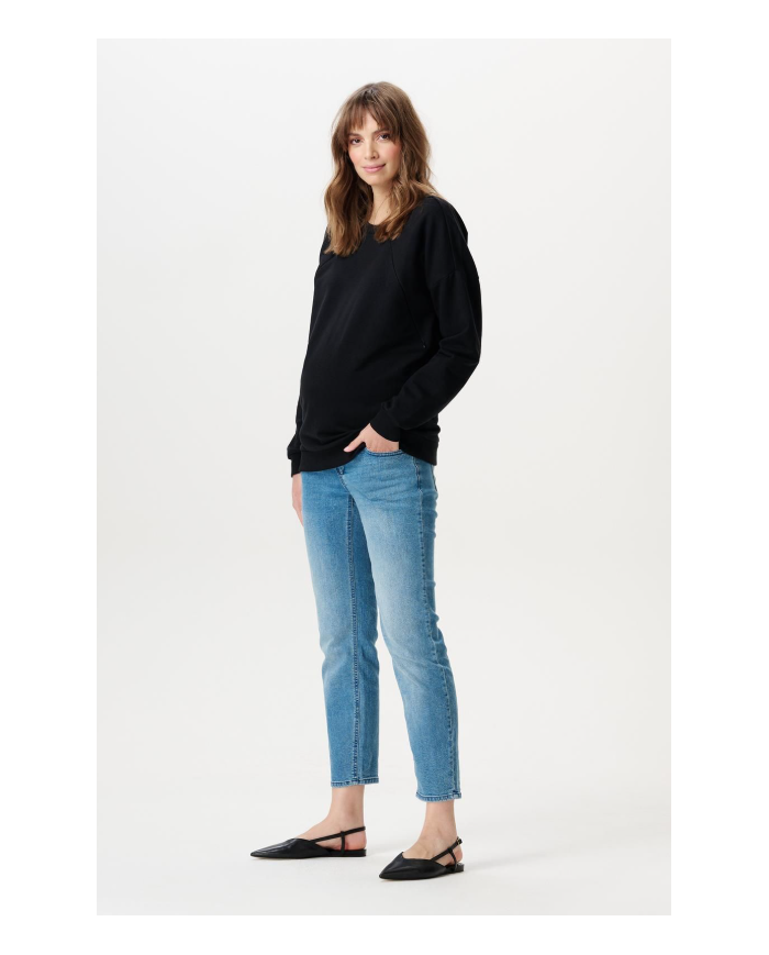 NOPPIES - Jeans de grossesse Mom Fit - AZUA - Vintage blue