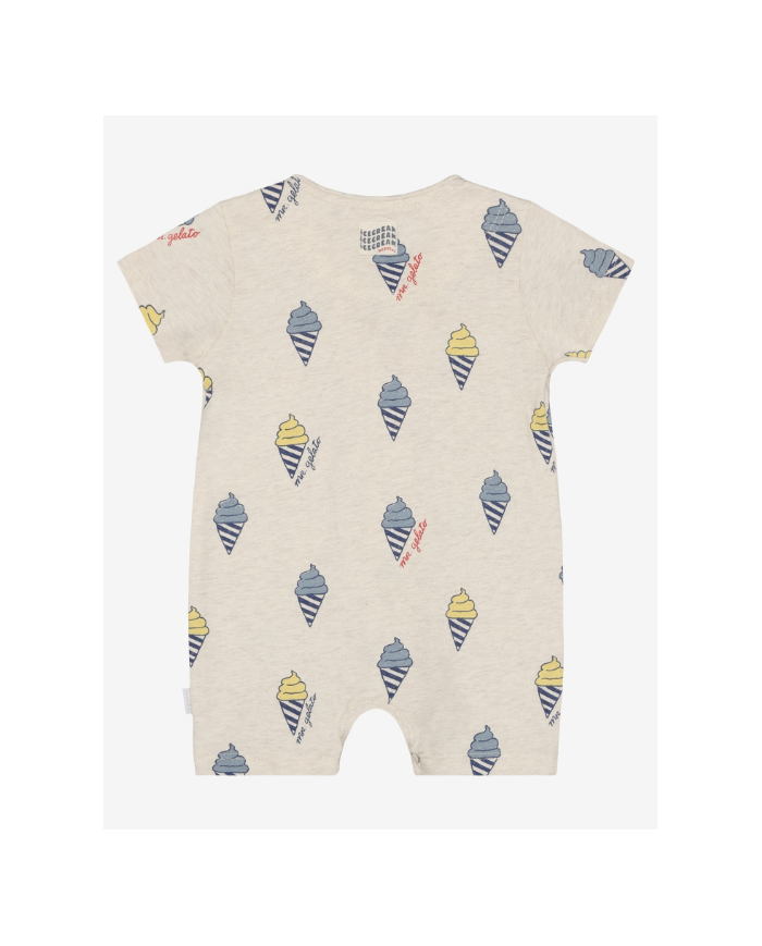 NOPPIES - Grenouillère courte bébé – Oatmeal Melange