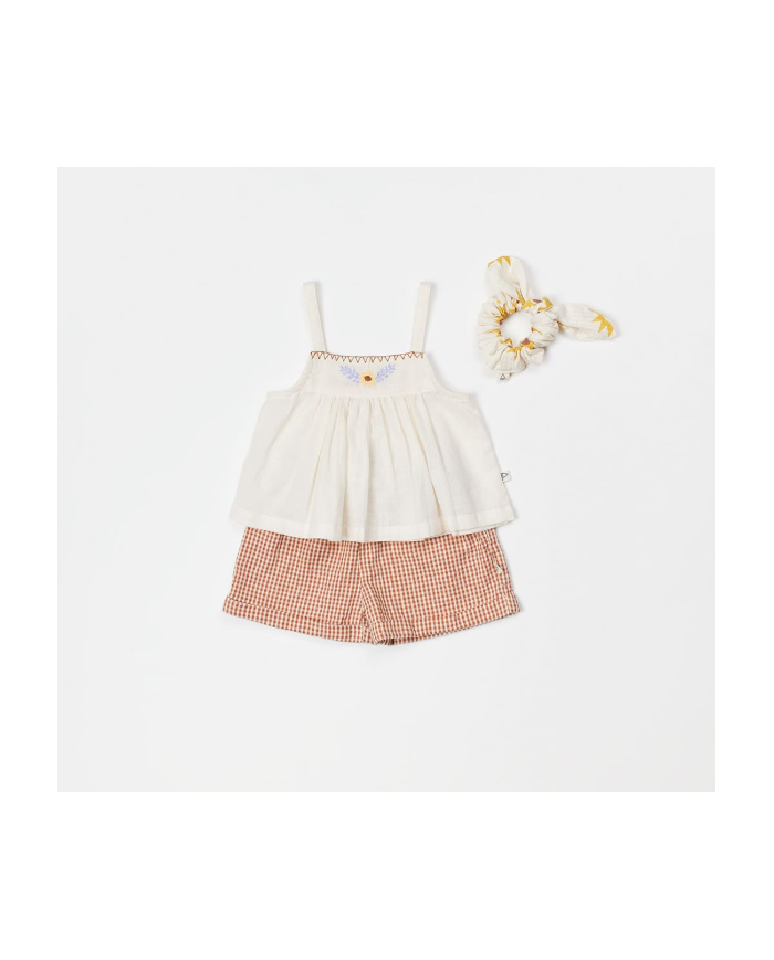 ARSENE ET LES PIPELETTES - Short bébé vichy – Brun