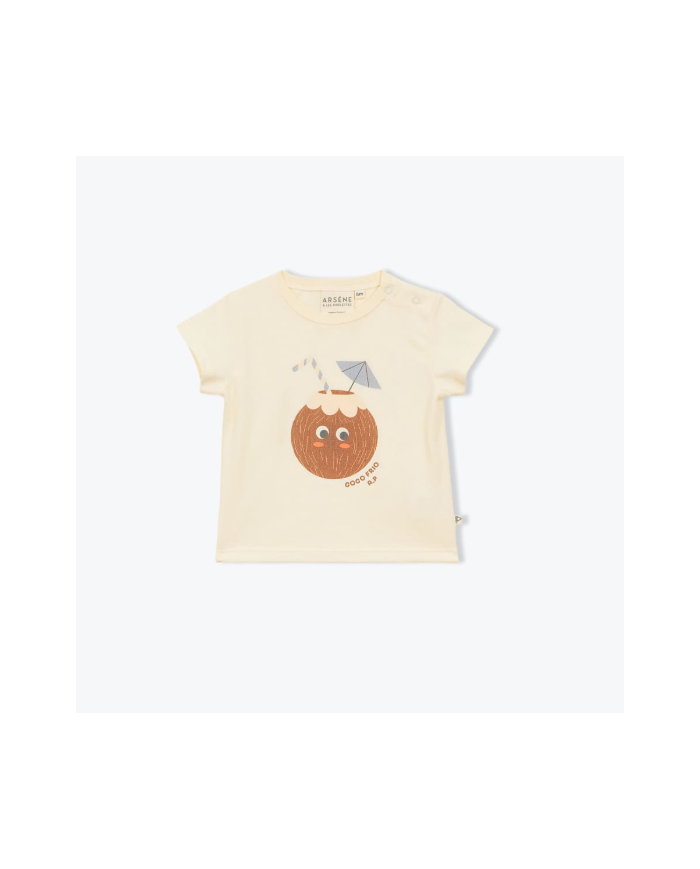 ARSENE ET LES PIPELETTES - T-shirt bébé et enfant Noix De Coco – Écru