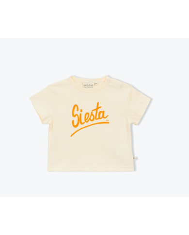ARSENE ET LES PIPELETTES - T-shirt bébé Siesta – Écru
