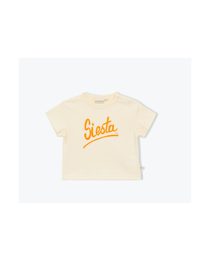 ARSENE ET LES PIPELETTES - T-shirt bébé Siesta – Écru