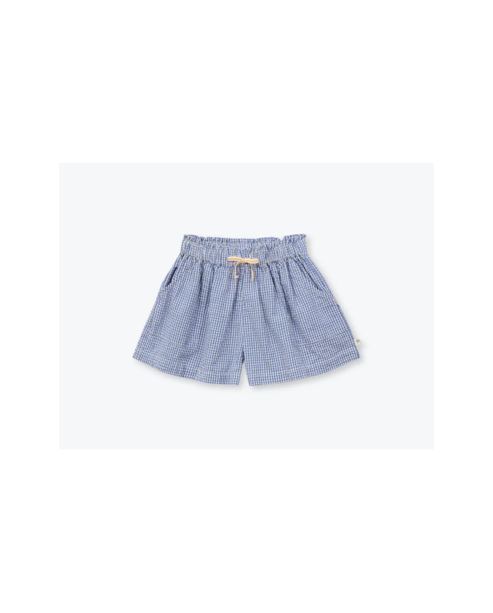 ARSENE ET LES PIPELETTES - Short enfant vichy – Cobalt