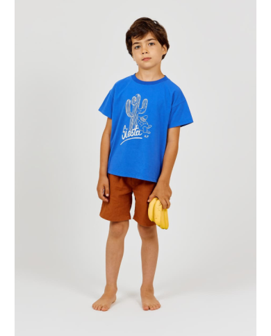 ARSENE ET LES PIPELETTES - T-shirt enfant Siesta – Cobalt