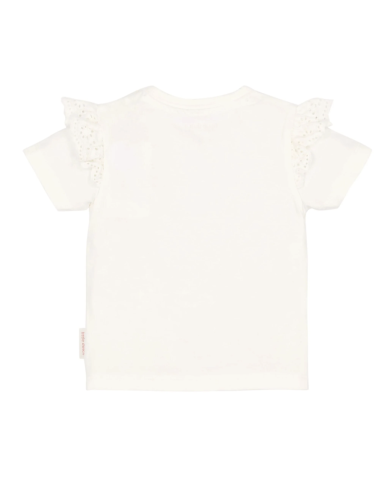 LITTLE DUTCH – Ensemble bébé – T-shirt fleurs blanc & short rose