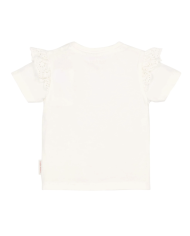 LITTLE DUTCH – Ensemble bébé – T-shirt fleurs blanc & short rose