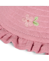 LITTLE DUTCH – Chapeau bébé avec attaches – Pink Blush