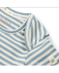 LITTLE DUTCH – Body rayé à manches courtes – Bleu